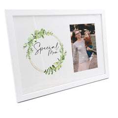 Personalised Special Mum Wreath Design Gift Photo Frame