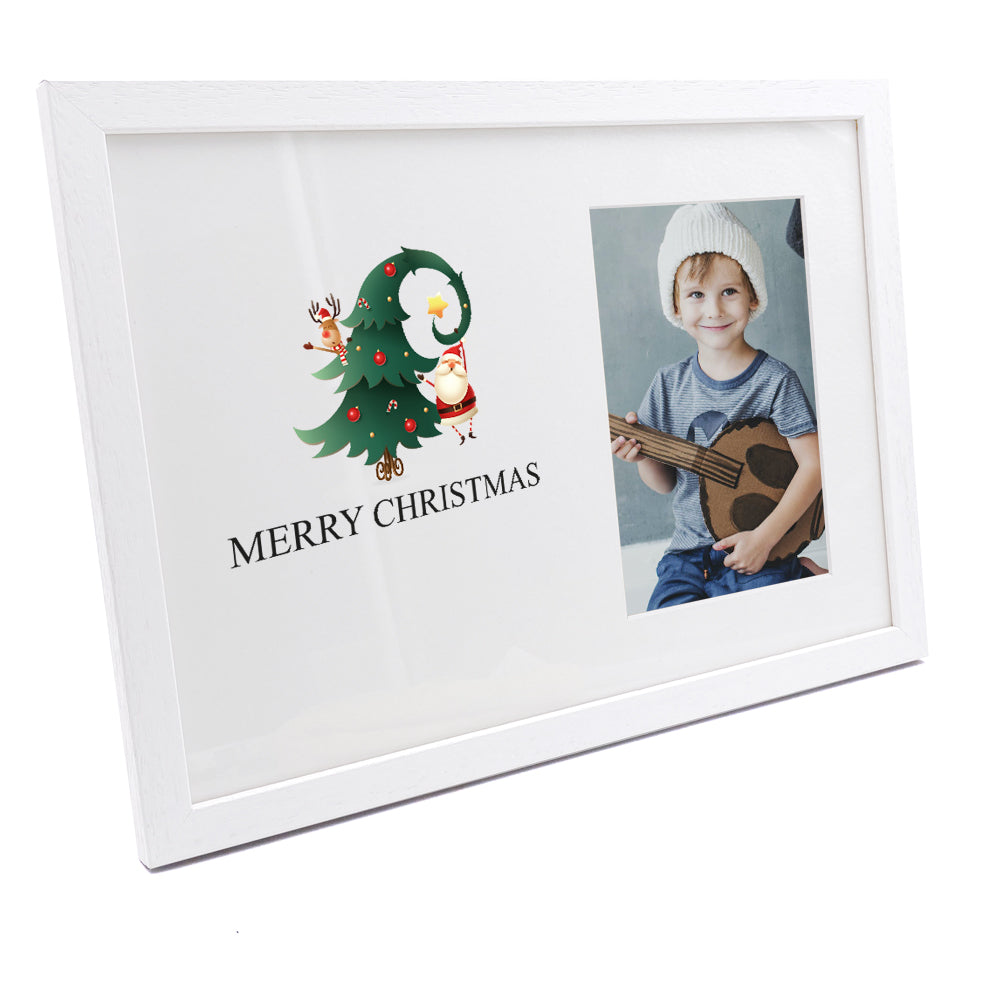 Personalised Merry Christmas Tree Design Photo Frame Christmas Photo Frame ukgiftstoreonline
