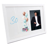 Personalised 30th Birthday Gifts for him Photo Frame