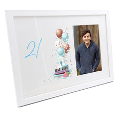 Personalised 21st Birthday Gifts for him Photo Frame