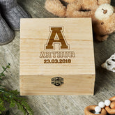Engraved Wooden Name and Alphabet Keepsake Box or Photo Box Gift - ukgiftstoreonline