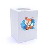 Personalised Baby Boy Cute Fox Design Tea Light Holder