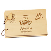 Personalised 70th Birthday Scrap Book Photo Album Keepsake Book