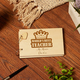 Personalised End Of Year Teacher Gift Signature and Comment Book