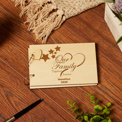 Personalised Family Scrap Book Photo Album Keepsake Book - ukgiftstoreonline