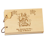 Personalised Friends Scrap Book Photo Album Keepsake Book