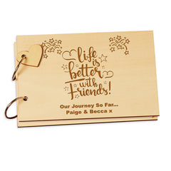 Personalised Friends Scrap Book Photo Album Keepsake Book