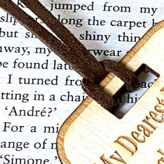 Auntie Gift Personalised Wooden Engraved Bookmark - ukgiftstoreonline