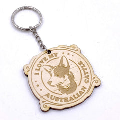 Australian Sheepdog or Cattle Dog keyring or Bag Charm Gift - ukgiftstoreonline