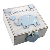 Baby Boy wooden Memories Keepsake Box Vintage Style - ukgiftstoreonline