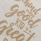 Behind Every Good Kid Heart Wooden Hanging Dad Plaque Gift Sign - ukgiftstoreonline