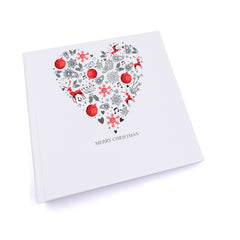 Personalised Merry Christmas Heart Design Photo Album