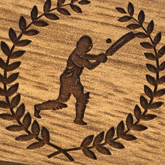 Cricket Themed Personalised Engraved Photo Frame - ukgiftstoreonline