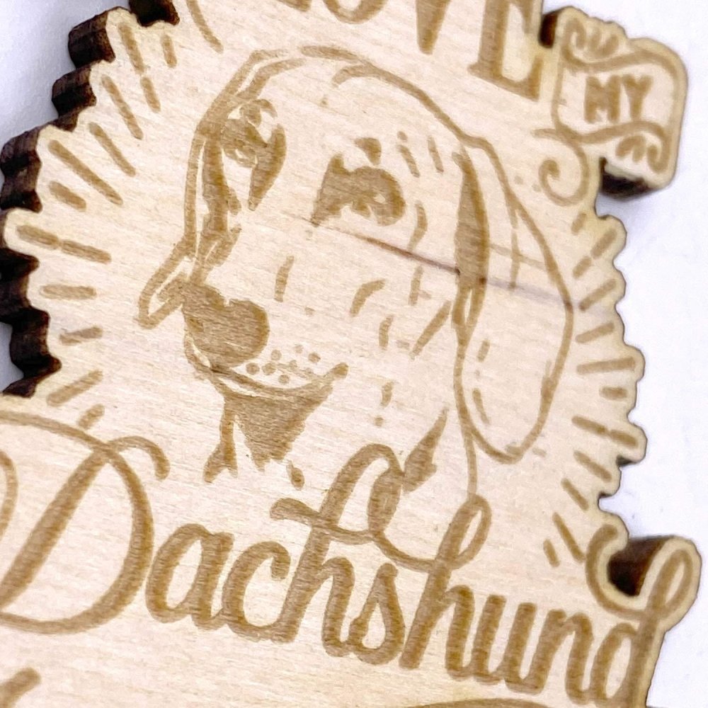 Dachshund Dog keyring or Bag Charm Gift Personalised Key Ring ukgiftstoreonline