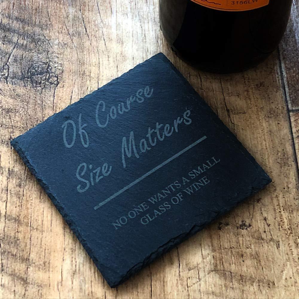 Funny Wine Gift for Her - Slate Wine Coaster - ukgiftstoreonline