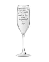 Good Friends Personalised Engraved Champagne Prosecco Glass - ukgiftstoreonline