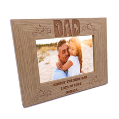 Personalised Simply The Best Dad Photo Frame Landscape