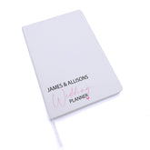 A5 personalised wedding planner, bride to be notebook, journal organiser