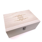 Personalised Wedding Keepsake Memory Box Gift Traditional Design