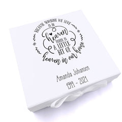 ukgiftstoreonline A little bit of heaven In Our Home Memorial Remembrance Keepsake Memory Box Gift