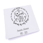 Personalised Little bit of heaven In Our Home Memorial Remembrance Photo Album