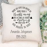 Personalised Those we love memorial remembrance Cushion Gift