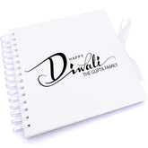 Personalised Happy Diwali Script Style Scrapbook Photo Album