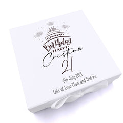 ukgiftstoreonline Personalised Any Age Happy Birthday Gift Keepsake Memory Box