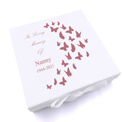 ukgiftstoreonline Personalised Nanny In Loving Memory Butterflies Keepsake Memory Box