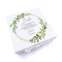 Personalised Mother Of The Groom Wedding Keepsake Box Gift