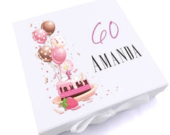 Personalised 60th Birthday Gifts For Her Keepsake Memory Box
