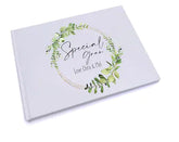 Personalised Special Gran Wreath Design Gift Guest Book