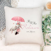 Personalised Mr & Mrs Robinson Wedding Anniversary Cushion Gift