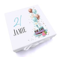 Personalised 21st Birthday Gifts For Him Keepsake Memory Box