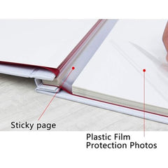 Personalised Baptism Large Linen Cover Photo Album With Wood Cross