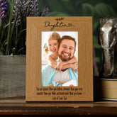 Personalised Daughter Sentiment Gift Wooden Photo Picture Frame Portrait