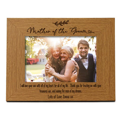 Personalised Mother Of The Groom Wedding Photo Picture Frame Landscape