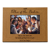 Personalised Father Of The Bride Wedding Photo Picture Frame Landscape