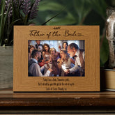 Personalised Father Of The Bride Wedding Photo Picture Frame Landscape