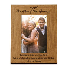 Personalised Mother Of The Groom Wedding Photo Picture Frame Portrait