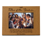 Personalised Father Of The Groom Wedding Photo Picture Frame Landscape
