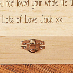 ukgiftstoreonline Personalised Father Of The Groom Wooden Keepsake Box Gift Engraved