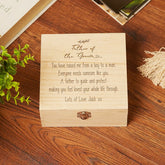 ukgiftstoreonline Personalised Father Of The Groom Wooden Keepsake Box Gift Engraved