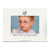 Personalised First Holy Communion Photo Frame With Blue Cross