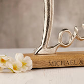 Personalised Love Heart Wedding, anniversary, Engagement Gift