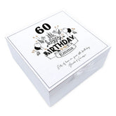 ukgiftstoreonline Personalised 60th Birthday Vintage Wooden Box Keepsake Gift Elements