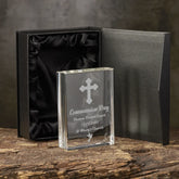ukgiftstoreonline Personalised Communion Day Crystal Book Ornament Keepsake Gift In Box