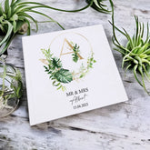 Personalised Wedding Photo Album Gift With Tropical Leaves