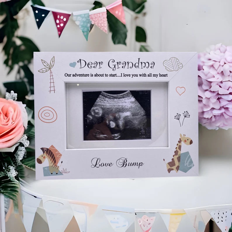 Baby Announcement Grandma to be Scan Photo Frame Gift Baby Photo Frame ukgiftstoreonline