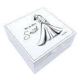 ukgiftstoreonline Personalised Mr and Mrs Wedding Vintage Wooden Box Gift CGUV-87